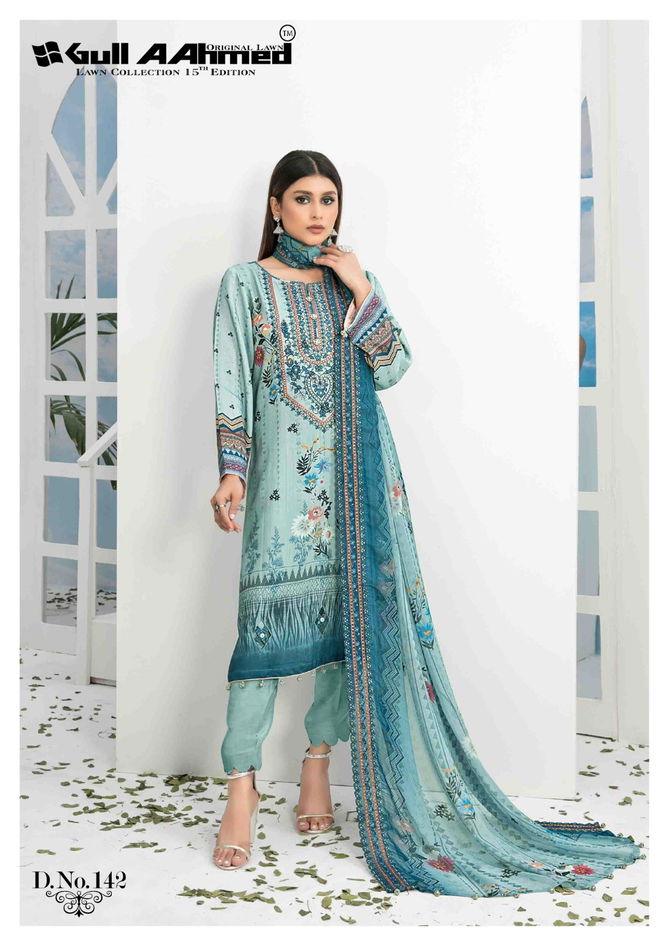 Gull A Ahmed Vol 15 Karachi Cotton Dress Material Catalog
